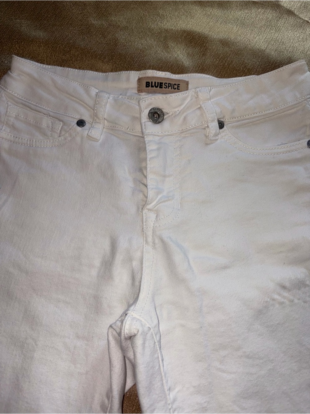 Blue Spice White Women's Skinny Jeans - Picture 4 of 5